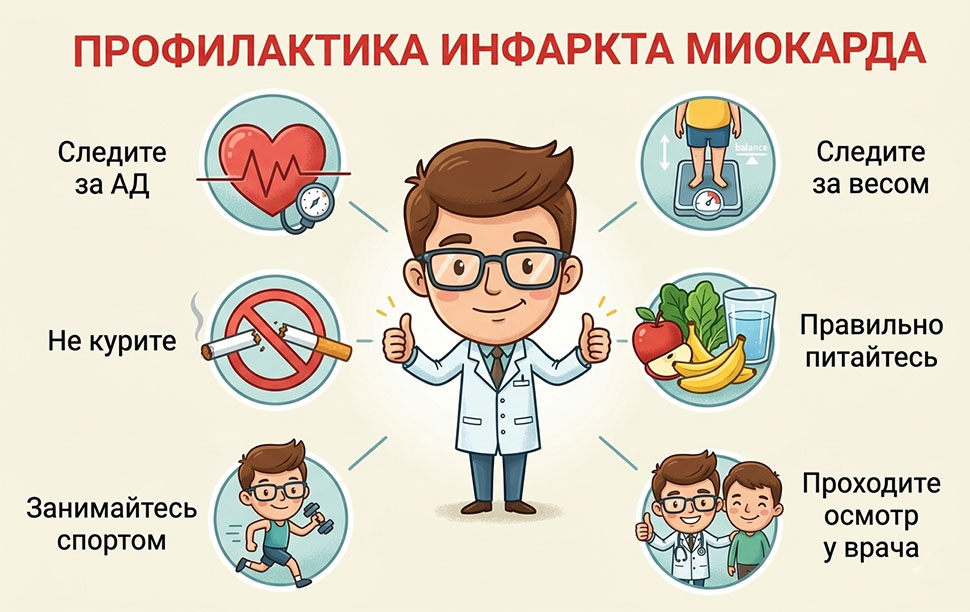Советы по профилактике инфаркта