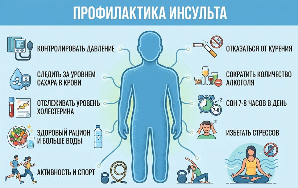 Советы по профилаттике инсульта
