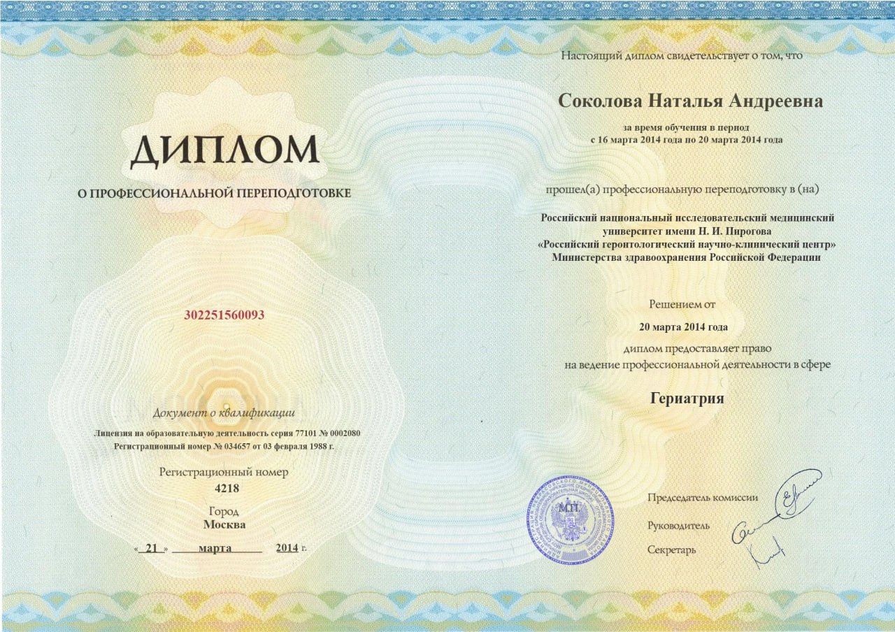 Диплом Переподготовки